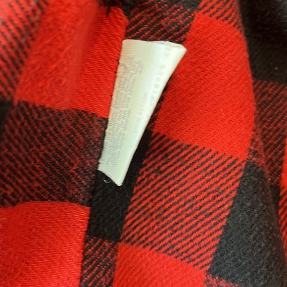 Gap flannel plaid dark wash jean denim jacket size small - Picture 4 of 8